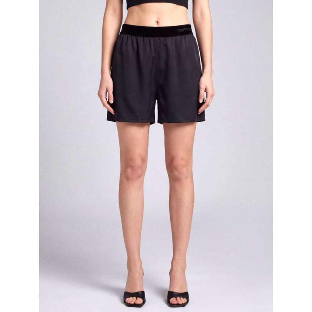 Tom Ford Women Boxer Shorts Tom Ford In Pure Silk With A Logo Waistband